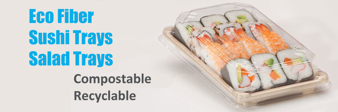 Eco Fiber Food Trays & Plates